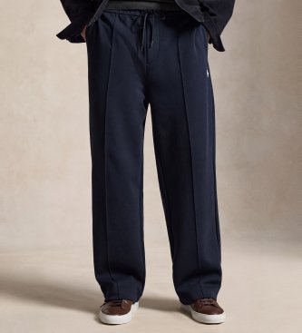 Polo Ralph Lauren Calça de duplo tricô marinho com cadarços