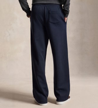 Polo Ralph Lauren Calça de duplo tricô marinho com cadarços