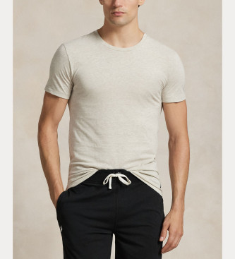 Polo Ralph Lauren Frpackning med 3 t-shirts med rund halsringning - vit, brun, svart