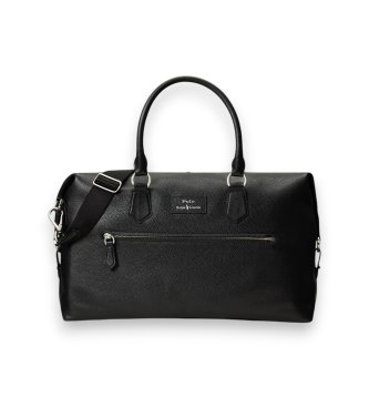 Polo Ralph Lauren Sac de voyage en cuir grainé noir