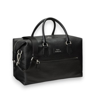 Polo Ralph Lauren Sac de voyage en cuir grainé noir