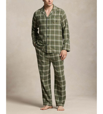 Polo Ralph Lauren Pijama de flanela xadrez verde