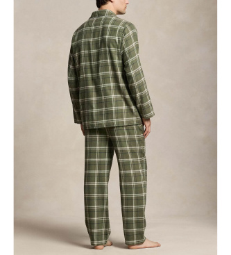 Polo Ralph Lauren Pijama de flanela xadrez verde