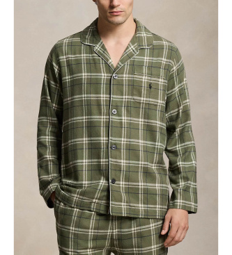 Polo Ralph Lauren Pijama de flanela xadrez verde
