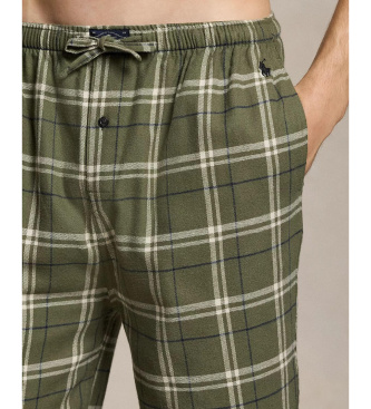 Polo Ralph Lauren Pijama de flanela xadrez verde
