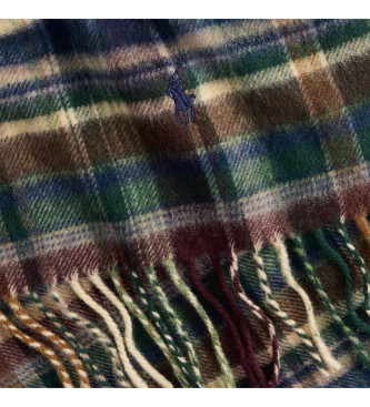 Polo Ralph Lauren Bufanda de lana de cordero verde