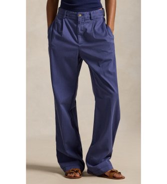 Polo Ralph Lauren Relaxed cotton trousers with blue darts