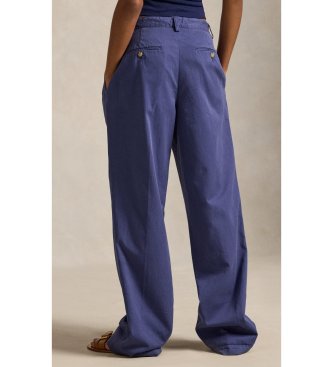 Polo Ralph Lauren Relaxed cotton trousers with blue darts