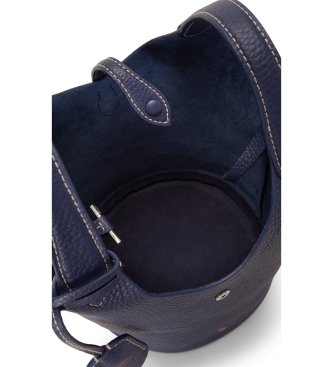 Polo Ralph Lauren Bolsa tote e transversal Polo Play de couro marinho