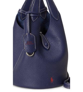 Polo Ralph Lauren Bolsa tote e transversal Polo Play de couro marinho