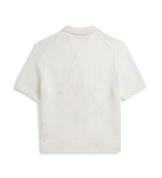 Polo Ralph Lauren Pólo de algodão branco com urso