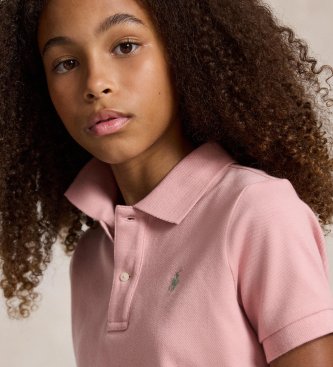 Polo Ralph Lauren Boxy Fit polo shirt and pink pique skirt and trousers