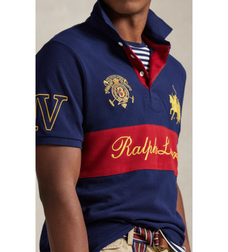 Polo Ralph Lauren Classic Fit Crest Mesh Poloshirt blau