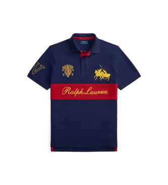 Polo Ralph Lauren Classic Fit Crest Mesh Poloshirt blau
