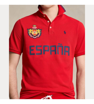 Polo Ralph Lauren Polo Classic Fit Hiszpania czerwone