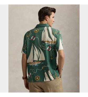 Polo Ralph Lauren Plo verde Sailboat de corte clssico