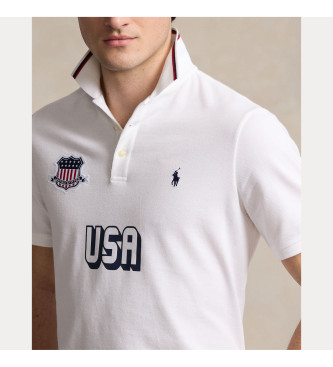 Polo Ralph Lauren Classic Fit USA Poloshirt wei
