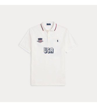 Polo Ralph Lauren Classic Fit USA Poloshirt wei