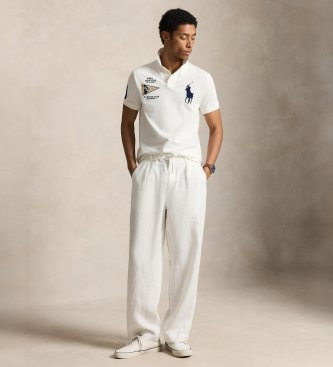 Polo Ralph Lauren Polo majica Big Pony Custom Slim Fit bela