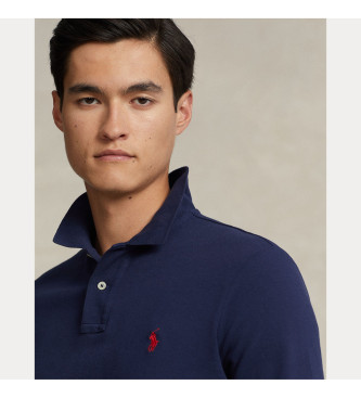 Polo Ralph Lauren Niestandardowa koszulka polo Slim Fit w kolorze niebieskim