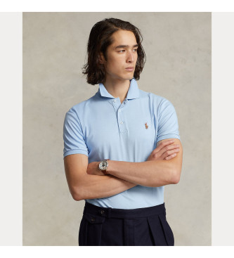 Polo Ralph Lauren Niestandardowa koszulka polo Slim Fit w kolorze niebieskim