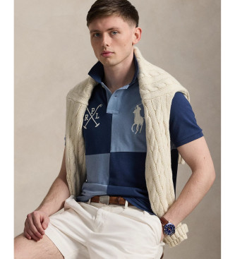 Polo Ralph Lauren Polo Custom Slim Fit con Big Pony azul