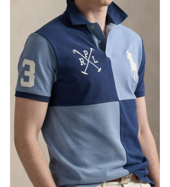 Polo Ralph Lauren Polo Custom Slim Fit con Big Pony azul