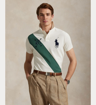 Polo Ralph Lauren Polo Custom Slim Fit con Big Pony blanco