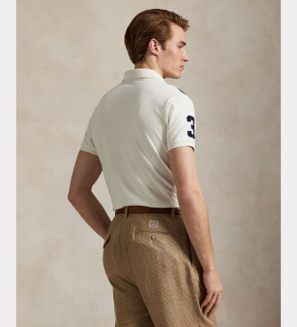 Polo Ralph Lauren Polo Custom Slim Fit con Big Pony blanco