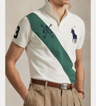 Polo Ralph Lauren Polo Custom Slim Fit con Big Pony blanco