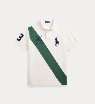 Polo Ralph Lauren Polo Custom Slim Fit con Big Pony blanco