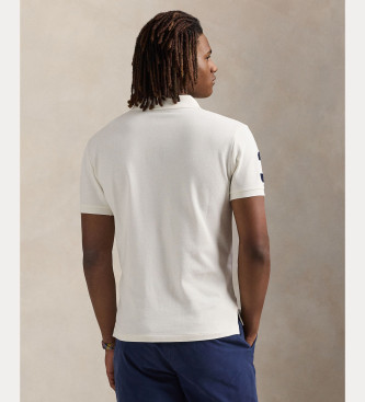 Polo Ralph Lauren Polo Custom Slim Fit con Big Pony blanco