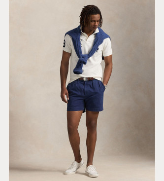 Polo Ralph Lauren Polo Custom Slim Fit con Big Pony blanco