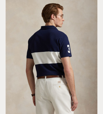 Polo Ralph Lauren Polo majica Slim Fit po meri z velikim ponyjem v mornariški barvi