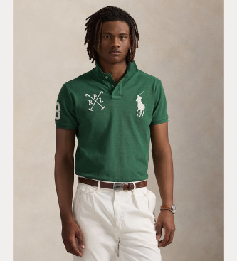 Polo Ralph Lauren Polo Custom Slim Fit con Big Pony verde