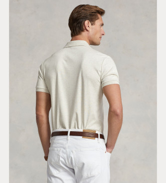 Polo Ralph Lauren Polo slim fit personalizzata in morbido cotone bianco