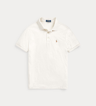 Polo Ralph Lauren Polo slim fit personalizzata in morbido cotone bianco