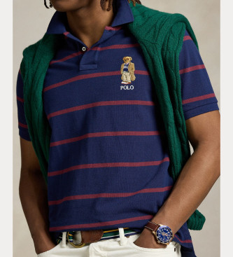 Polo Ralph Lauren Polo Custom Slim Fit de piqu marino