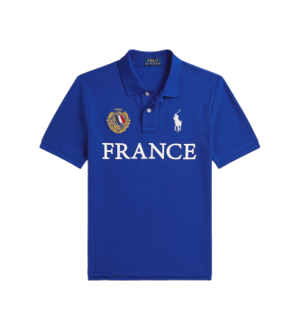 Polo Ralph Lauren Koszulka polo France z niebieskiej bawełny piqué