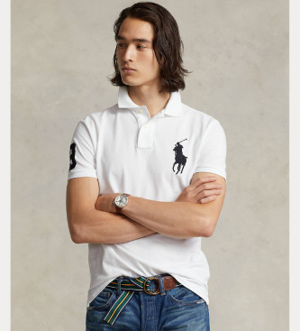 Polo Ralph Lauren Bela mrežasta polo majica Big Pony