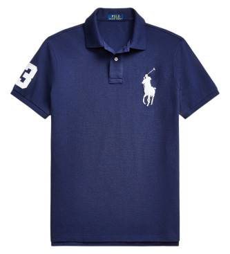 Polo Ralph Lauren Big Pony navy mesh polo shirt