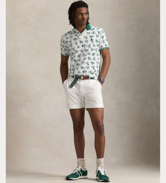 Polo Ralph Lauren Bedrukte mesh polo wit, groen