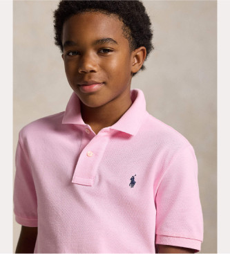Polo Ralph Lauren Rosa Netz-Poloshirt
