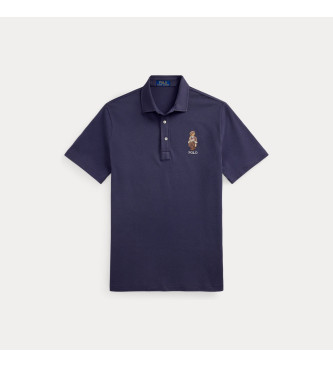 Polo Ralph Lauren Polo de piqu con Polo Bear Custom Slim azul