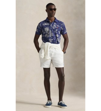 Polo Ralph Lauren Polo en piqu� avec ours Custom Slim Navy Polo shirt