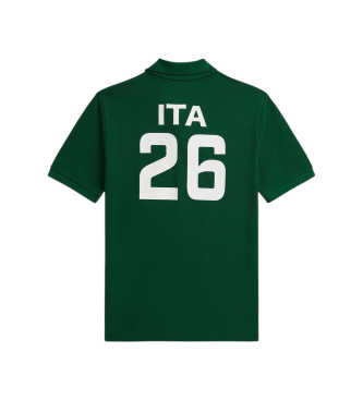 Polo Ralph Lauren Koszulka polo z włoskiej bawełny pique zielona