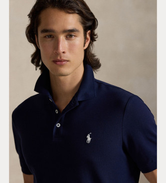 Polo Ralph Lauren Plo de piqu esticado Custom Slim Fit azul-marinho