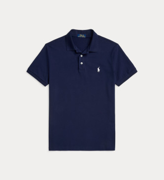 Polo Ralph Lauren Plo de piqu esticado Custom Slim Fit azul-marinho