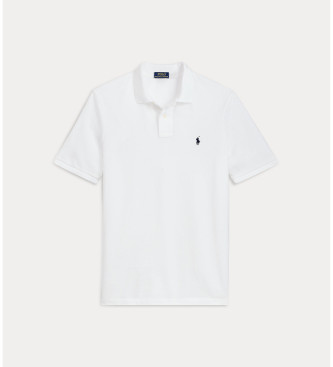 Polo Ralph Lauren Piqu Slim Fit white polo shirt