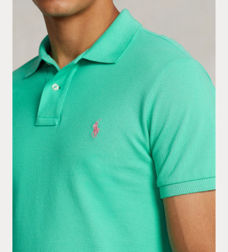 Polo Ralph Lauren Koszulka polo pique slim fit turkusowa